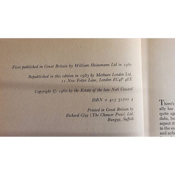 Pomp and Circumstance by Noel Coward 1983 Hardcover - Picture 2 of 5